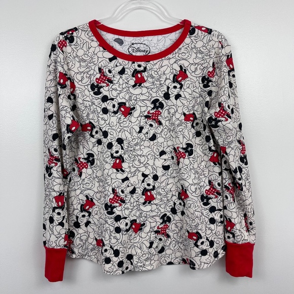Disney Thermal Pajama Shirt Sz L - Picture 1 of 8